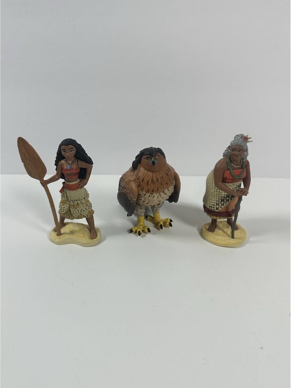 Disney Store Moana Play Set Figures Cake Toppers 3-Piece